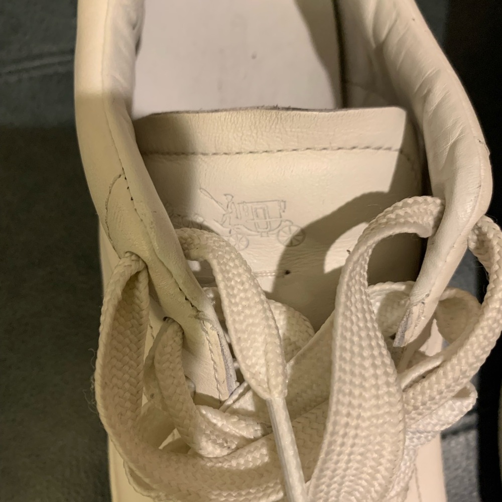 Coach White / Midnight navy Leather Sneakers - Picture 5 of 11